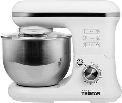 Tristar MX-4817 Küchenmaschine - 5 l - Weiß - Tasten - Drehregler - Edelstahl - Kunststoff - 1200 W (MX-4817)