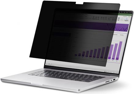 StarTech.com 16-inch MacBook Pro 21/23 Laptop Privacy Screen, Removable and Reversible Anti-Glare Privacy Filter, Magnetic Laptop Screen Protector with +/- 30 Deg. Viewing Angle - 51% Blue Light Reduction (162MM-PRIVACY-SCREEN) - Blickschutzfilter für Not