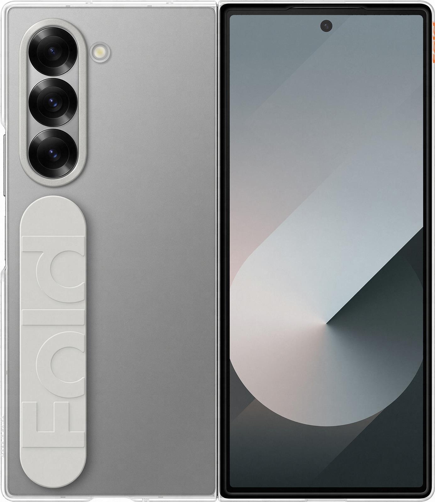 Samsung EF-QF956 - Flip-Hülle für Mobiltelefon - mit Handgriff - durchsichtig - für Galaxy Z Fold6 (EF-QF956CTEGWW)