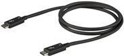 StarTech.com 0.8m Thunderbolt 3 auf Thunderbolt 3 Kabel - 40Gbps - TB3 zertifiziert- USB-C kompatibel - Activ - 100W PD (TBLT34MM80CM) - Thunderbolt-Kabel - USB-C (M) bis USB-C (M) - Thunderbolt 3 / USB / DisplayPort - 80 cm - 4K Unterstützung, 5K Unterst