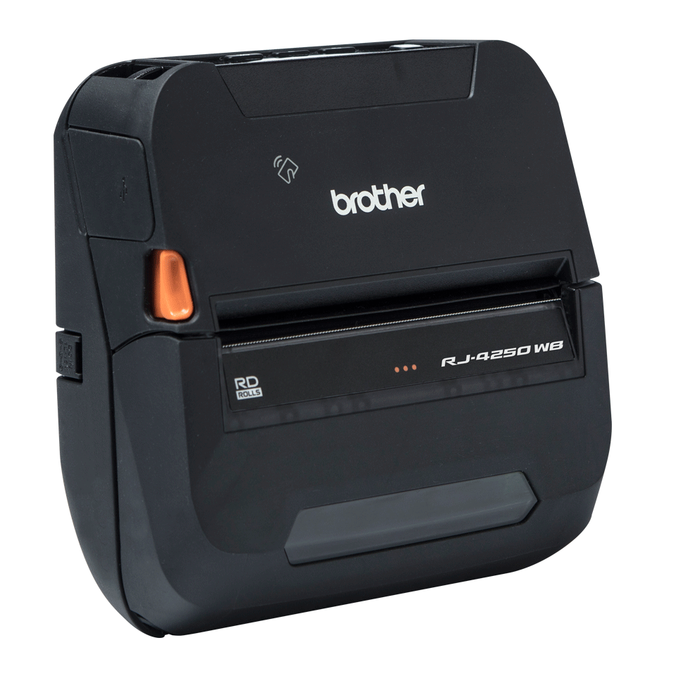Brother RJ-4250WB - Etikettendrucker - Thermopapier - Rolle (11,3 cm) - 203 dpi - bis zu 127 mm/Sek. - USB 2.0, Wi-Fi(n), NFC, Bluetooth 4.2 (RJ4250WBZ1)