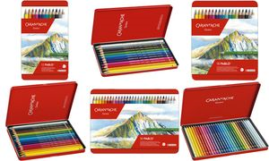 CARAN D'ACHE Buntstifte PABLO, 18er Metalletui aus Zedernholz, hexagonaler Schaft, Minenstärke: 3,8 mm, - 1 Stück (666.318)