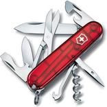 Victorinox V-1.37 03.T Taschenmesser Climber, rot transparent (V-1.37 03.T)