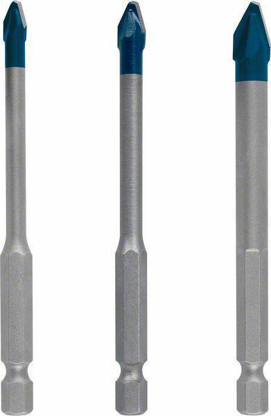 Bosch Expert HEX-9 HardCeramic - Bohrersatz - für weiche Fliesen, harte Fliesen - 3 Stücke - 5 mm, 6 mm, 8 mm - Länge: 90 mm