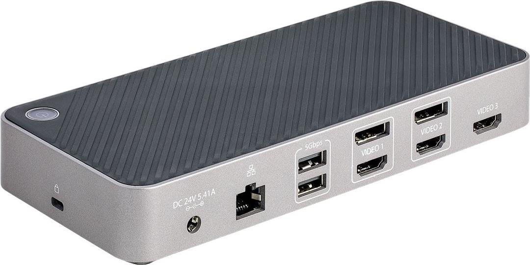 StarTech.com USB-C Dreifach Monitor Dockingstation - HDMI/DP Dreifach 4k USB-C Dock - 5x USB Hub - GbE - 100W PD - Universelle Multi Monitor Dockingstation - Thunderbolt 3/4 Kompatibel (116E-USBC-DOCK)