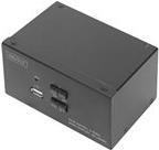 DIGITUS DS-12860 - KVM-/Audio-/USB-Switch - 2 x KVM/Audio/USB - 1 lokaler Benutzer - Desktop