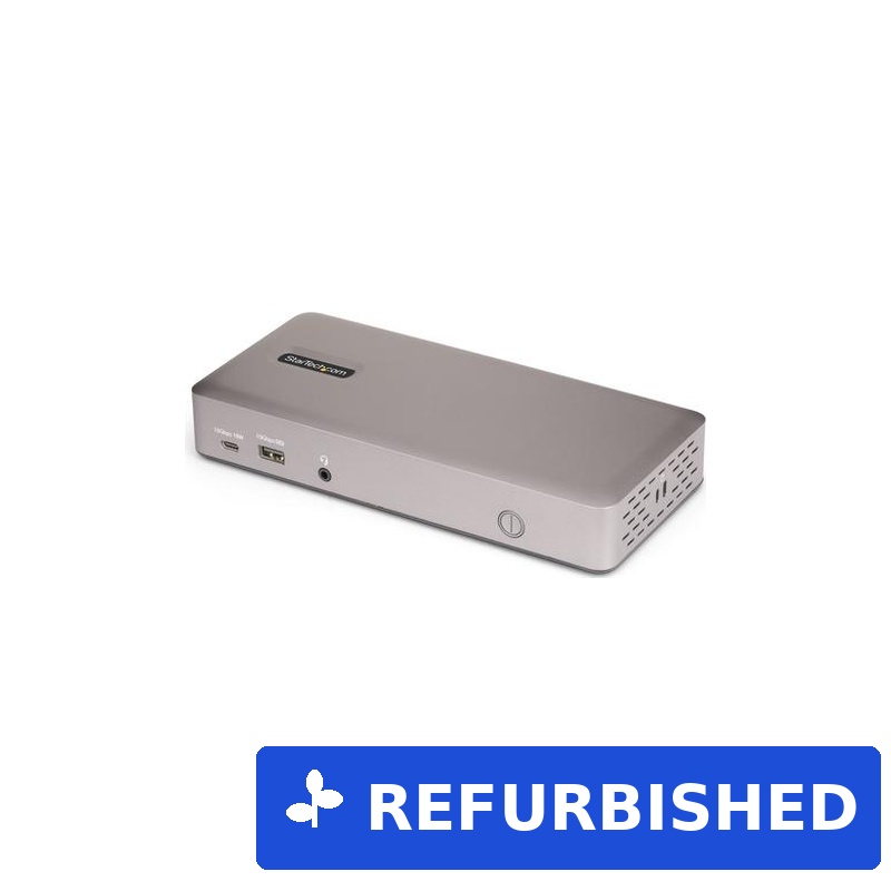 StarTech.com Triple-Monitor USB4 Docking Station, 4K 60Hz HDMI or DisplayPort, 100W Laptop Charging, 2.5GbE, USB-C Multi-Monitor Dock, Driverless (150UE-USB4DOCKTRIPLE) - Sonderposten