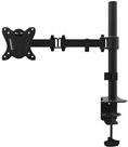 equip Monitor Desk Mount Bracket - Tischhalterung für Monitor - Kunststoff, Aluminium, Stahl - pulverbeschichtet schwarz - Bildschirmgröße: 33-68,6 cm (13-27) - Klemmmontage, Tülle (650151)