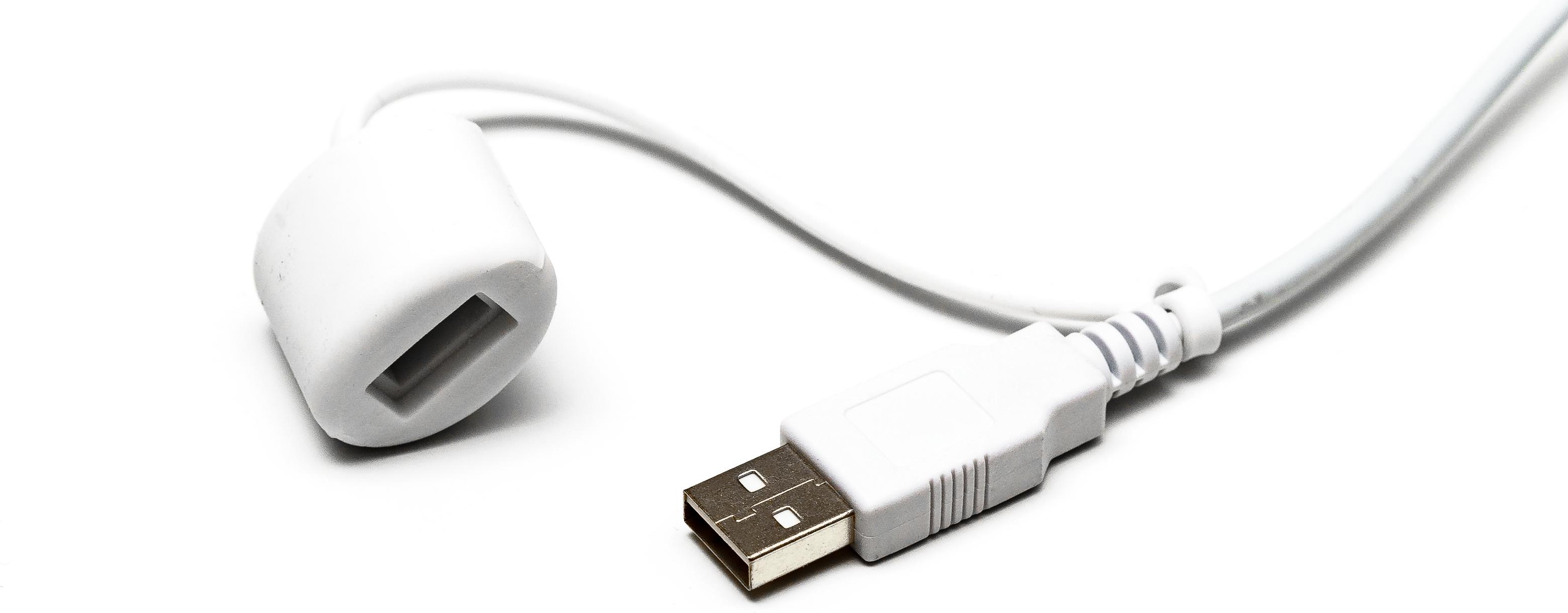 GETT TKH-MOUSE-GCQ-MED-AM-SCROLL-LASER-IP68-WHITE-USB - Maus - Laser - 5 Tasten - kabelgebunden - USB - weiß