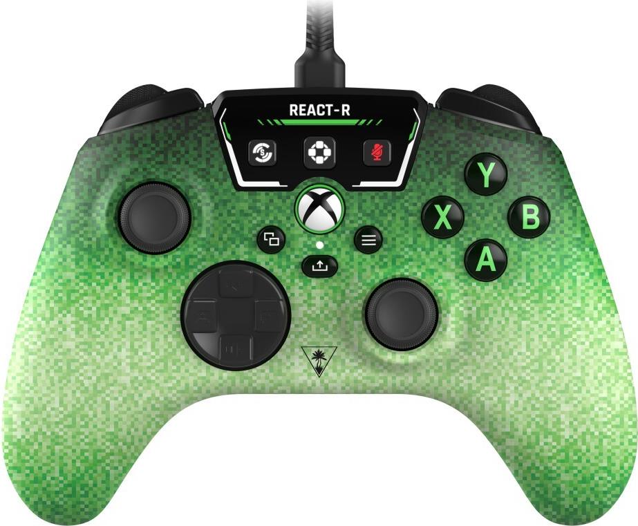 Turtle Beach React-R. Gerätetyp: Gamepad, Gamingplattformen unterstützt: PC, Xbox One, Xbox Series S, Xbox Series X, Gaming-Control Funktionsknöpfe: D-Pad, Menü-Taste, Schaltfläche Teilen, View button. Übertragungstechnik: Kabelgebunden, Geräteschnittstel