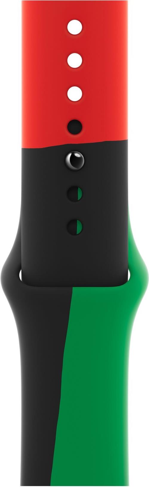 Apple - Uhrarmband für Smartwatch - 44 mm - Größe S/M - Black Unity (MUQ73ZM/A)