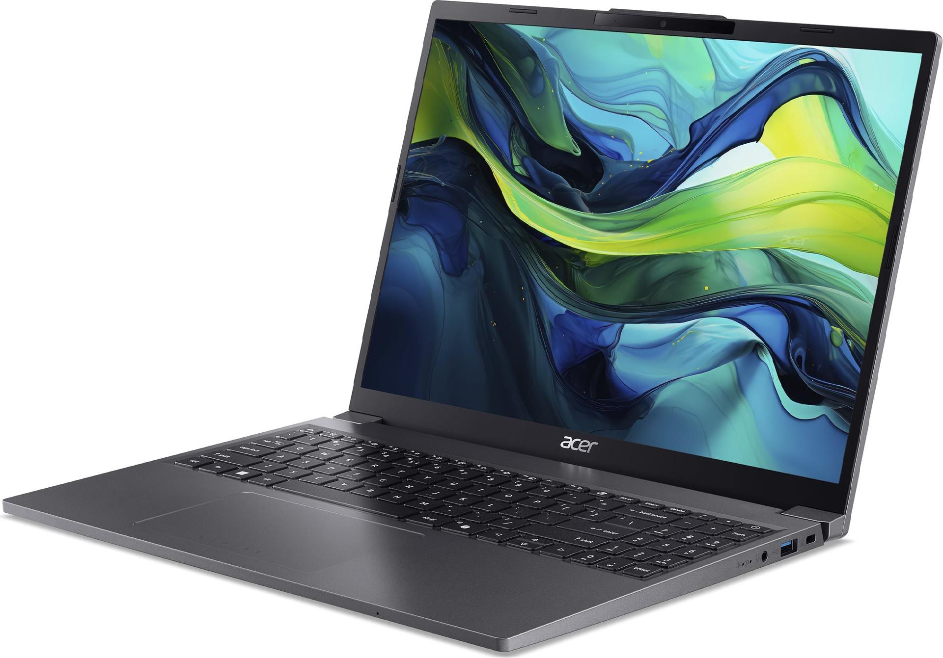 Acer Aspire Go 15 AG15-51P - Intel Core i7 1355U / 1.7 GHz - Win 11 Home - Intel Iris Xe Grafikkarte - 16 GB RAM - 512 GB SSD NVMe - 38.9 cm (15.3) IPS 1920 x 1200 - Wi-Fi 6 - Stahlgrau - kbd: Deutsch (NX.J50EG.004)