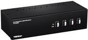 TRENDnet TK 440DP - KVM-/Audio-/USB-Switch - 4 x KVM/Audio/USB - 1 lokaler Benutzer - Desktop