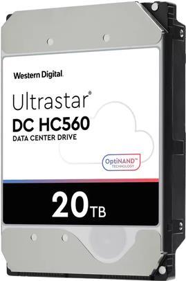 WD Ultrastar DC HC560 WUH722020BL5201 - Festplatte - verschlüsselt - 20TB - intern - 3,5 (8,9 cm) - SAS - 7200 rpm - Puffer: 512MB - Self-Encrypting Drive (SED) (0F38651)