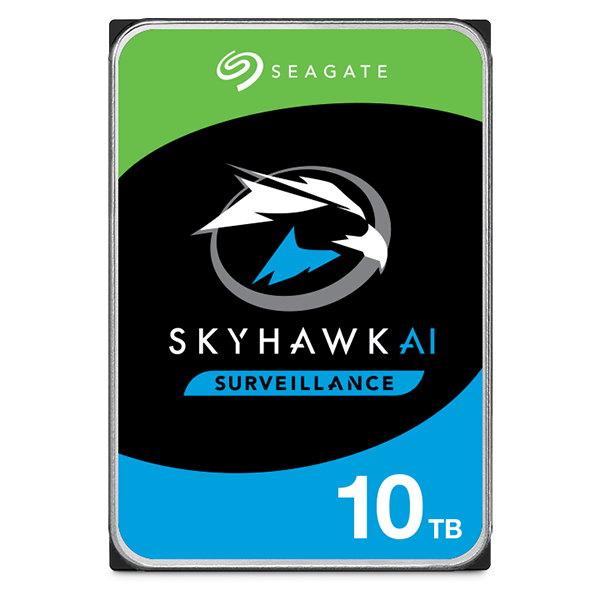 Seagate SkyHawk AI ST10000VE001 - Festplatte - 10TB - intern - 3.5 (8,9 cm) - SATA 6Gb/s - 7200 U/min - Puffer: 256MB (ST10000VE001)