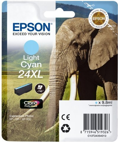 Epson Ink/24XL Elephant 9.8 ml LCY SEC (C13T24354022)