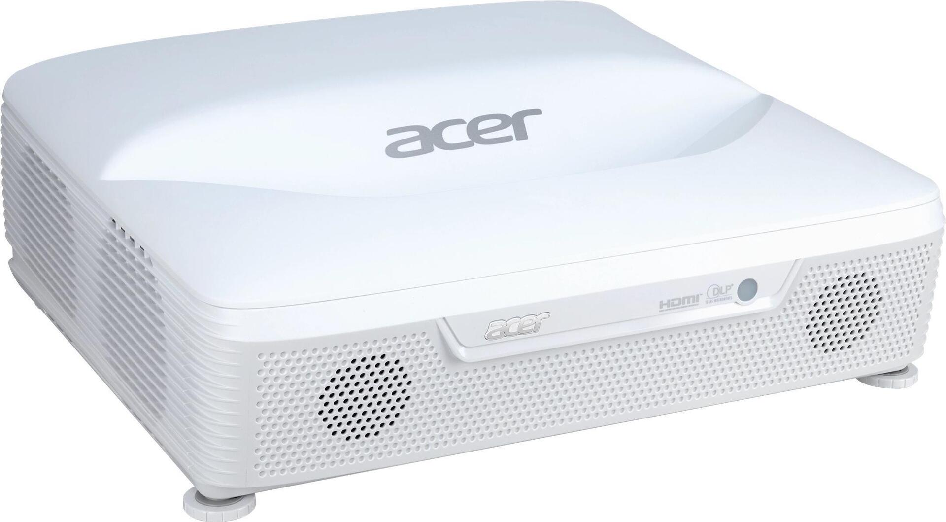 Acer ApexVision L812 - DLP-Projektor - Laser - 3D - 4000 ANSI-Lumen - 3840 x 2160 - 16:9 - 4K - Ultra Short-Throw-Objektiv - 802,11ac wireless / Bluetooth 4,2 / LAN (MR.JUZ11.001)