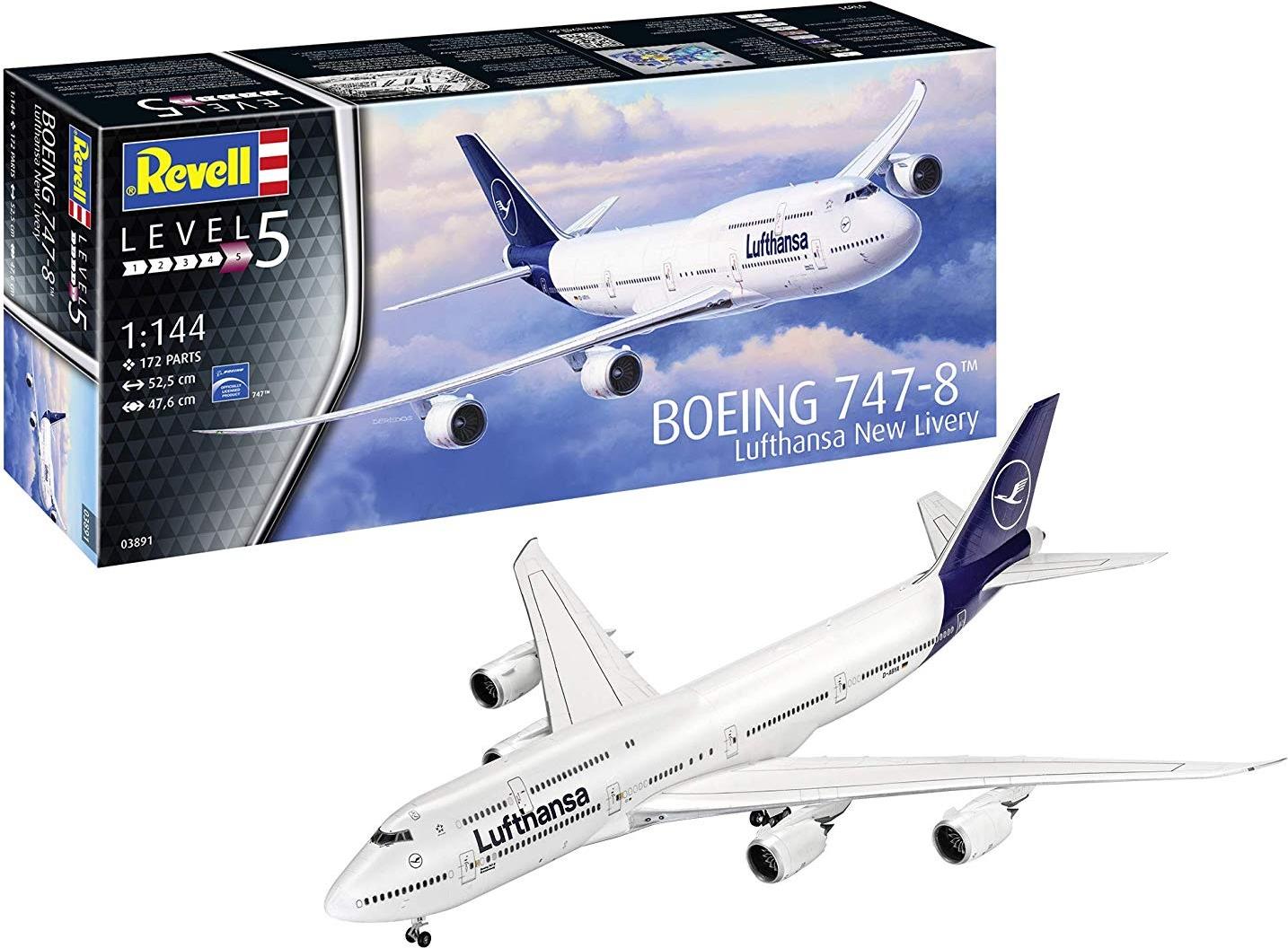 Revell Boeing 747-8 Lufthansa New Livery Flugzeug (03891)