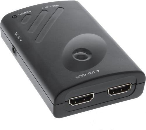 InLine 57821A - DisplayPort/HDMI - 1920 x 1080 (HD 1080) - Schwarz (57821A)