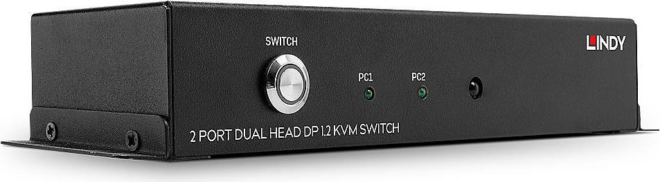 Lindy - KVM-/Audio-/USB-Switch - 2 x KVM/Audio/USB - 1 lokaler Benutzer - Desktop (39306)
