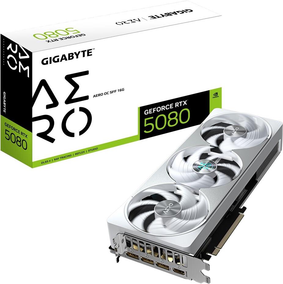 Gigabyte GeForce RTX 5080 AERO OC SFF 16G - Grafikkarten (GV-N5080AERO OC-16GD)