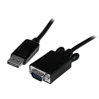 StarTech.com DisplayPort auf VGA Kabel (Stecker/Stecker) - DP zu VGA Kabel Adapter - DisplayPort-Kabel - DisplayPort (M) - HD-15 (M) - 1,83 m - verriegelt - Schwarz (DP2VGAMM6B)