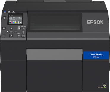 Epson ColorWorks CW-C6500Ae - Etikettendrucker - Farbe - Tintenstrahl - Rolle (21,59 cm) - 1200 x 1200 dpi - bis zu 85 mm/Sek. (einfarbig)/ bis zu 85 mm/Sek. (Farbe) - USB 2.0, LAN, USB 2.0-Host - automatisches Schneiden