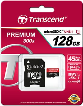 Transcend Speicherkarte / SDX / 128GB / Class 10 / (TS128GUSDU1)