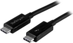 StarTech.com 1,0mThunderbolt 3 (20Gbit/s) USB-C Kabel - Thunderbolt, USB und DisplayPort kompatibel - Thunderbolt-Kabel - 24-Pin-USB Typ C (M) bis 24-Pin-USB Typ C (M) - 1,0m (Thunderbolt 3 / USB / DisplayPort) - Schwarz (TBLT3MM1M)
