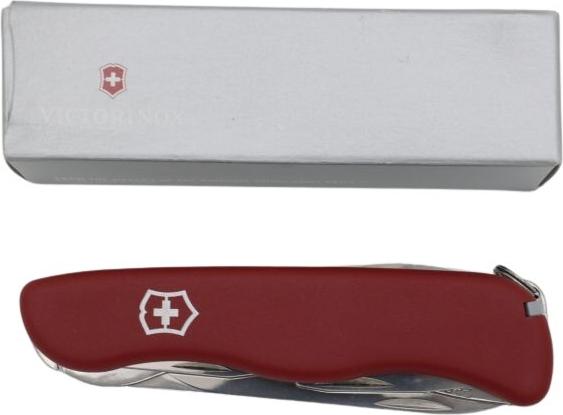 Victorinox Work Champ - Messer mit Feststellklinge - Multi-Tool-Messer - Clippunkt - Polyamid - Rot - 21 Werkzeug (V-0.85 64)