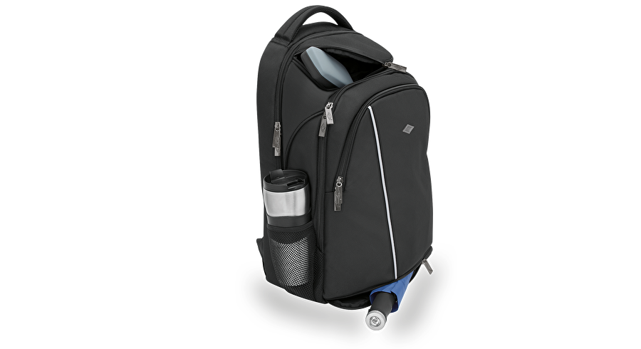 Wedo Business - Polyester - Schwarz - Einfarbig - 39,6 cm (15.6 ) - Gesäßtasche - Top pocket - Handytasche - Pen pocket (59 7601)