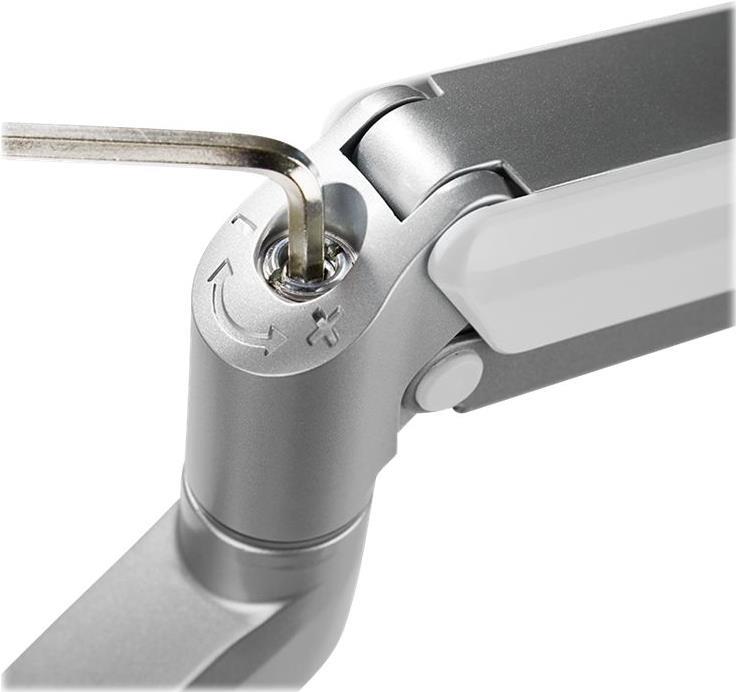 LogiLink - Tischhalterung für 2 LCD-Displays / Curved LCD-Displays (einstellbarer Arm) - Kunststoff, Aluminium, Stahl - Bildschirmgröße: 43.2-81.3 cm (17-32)