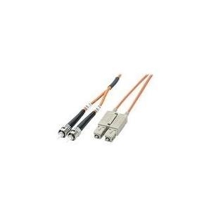 Intellinet Fiber Optic Patch Cable, OM1, ST/SC, 2m, Orange, Duplex, Multimode, 62,5/125 µm, LSZH, Fibre, Lifetime Warranty, Polybag - Patch-Kabel - ST multi-mode (M) zu SC multi-mode (M) - 2,0m - Glasfaser - Duplex - 62,5/125 Mikrometer - orange (515795)