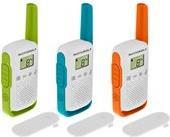 Motorola Zebra Talkabout T42 - Tragbar - Zwei-Wege Funkgerät - PMR - 446 MHz - 16 Kanäle - grün und weiß, blau und weiß, orange und weiß (Packung mit 3) (B4P00811MDKMAW)
