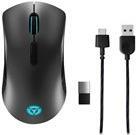 Lenovo Legion M600 Gaming Mouse - Maus - rechts- und linkshändig - optisch - 8 Tasten - kabellos, kabelgebunden - Bluetooth, 2.4 GHz, USB 2.0 - kabelloser Empfänger (USB) - Schwarz, Iron Gray - für IdeaCentre 5 14, IdeaCentre Gaming 5 17, Legion 5 15, 5 P
