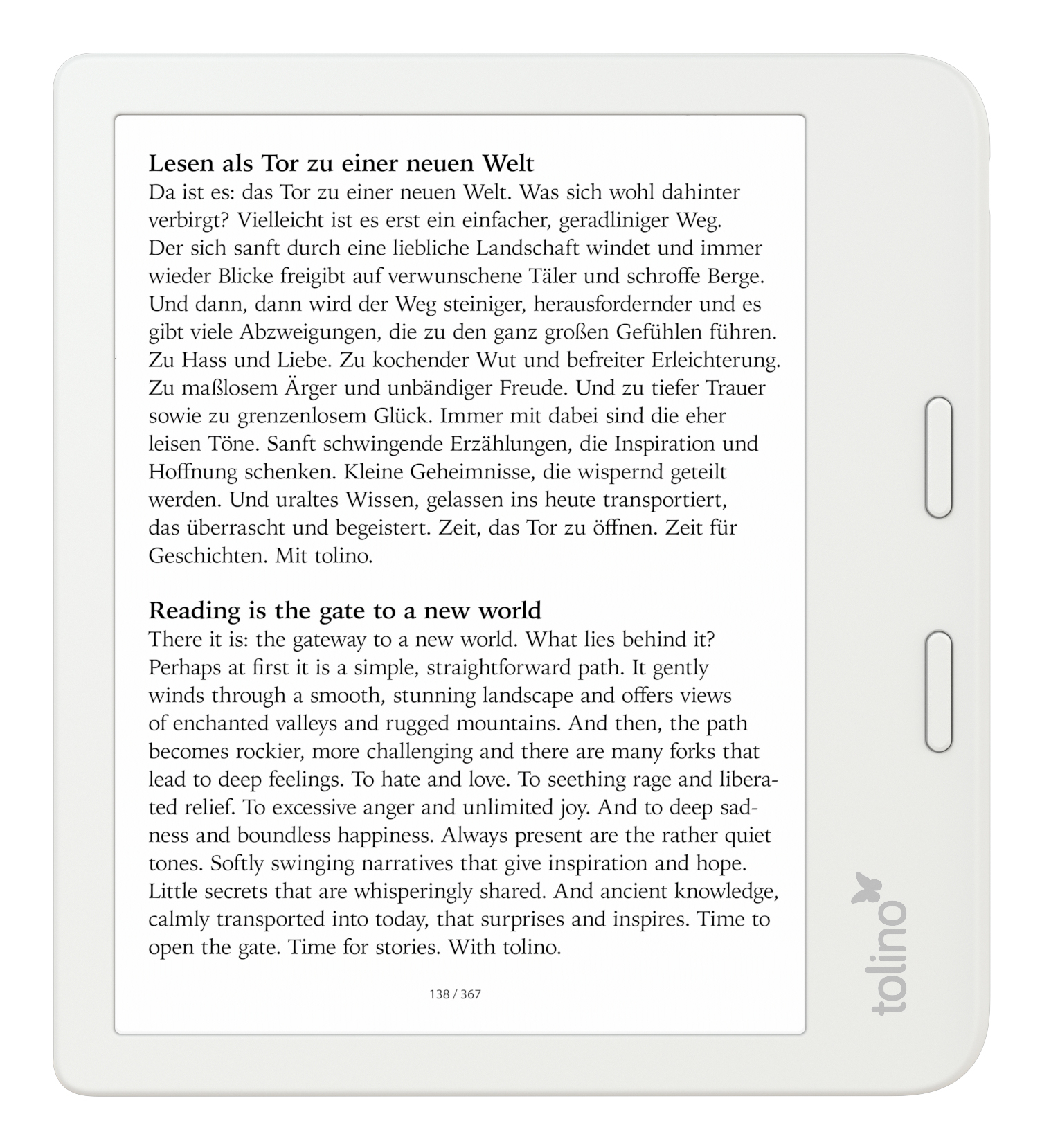 TOLINO Vision color eBook-Reader 32 GB white (4016621131456)