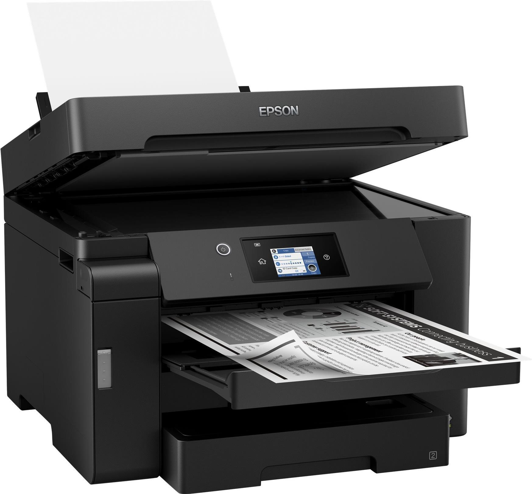 Epson EcoTank ET-M16600 - Multifunktionsdrucker - s/w - Tintenstrahl - A3 plus (329 x 483 mm) (Original) - A3 (Medien) - bis zu 25 Seiten/Min. (Drucken) - 550 Blatt - USB, LAN, USB-Host, Wi-Fi (C11CJ41401)