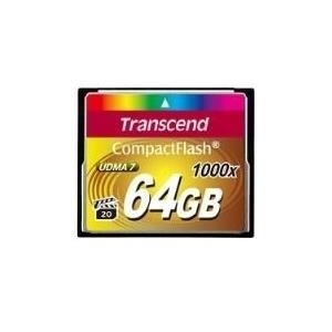 Transcend Flash-Speicherkarte - 64GB - 1000x - CompactFlash (TS64GCF1000)