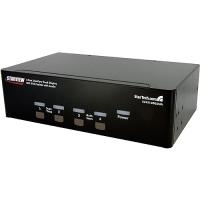 StarTech.com 4 Port Dual DVI USB KVM Switch - Umschalter mit Audio und USB2.0 Hub - KVM-/Audio-/USB-Switch - USB - 4 x KVM/Audio/USB - 1 lokaler Benutzer - Desktop (SV431DD2DUA)