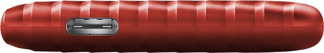 WD My Passport SSD WDBAGF0010BRD - SSD - verschlüsselt - 1TB - extern (tragbar) - USB 3,2 Gen 2 (USB-C Steckverbinder) - 256-Bit-AES - Rot (WDBAGF0010BRD-WESN)