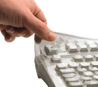 Cherry Keyskin WetEx protect G84-5500 Flexible Tastatur- Schutzfolie, schützt die Tastatur vor Staub, Flüssigkeiten und Fremdkörpern, für Cherry G84-5500 Serie, europäisch mit Windows Tasten (6155203)
