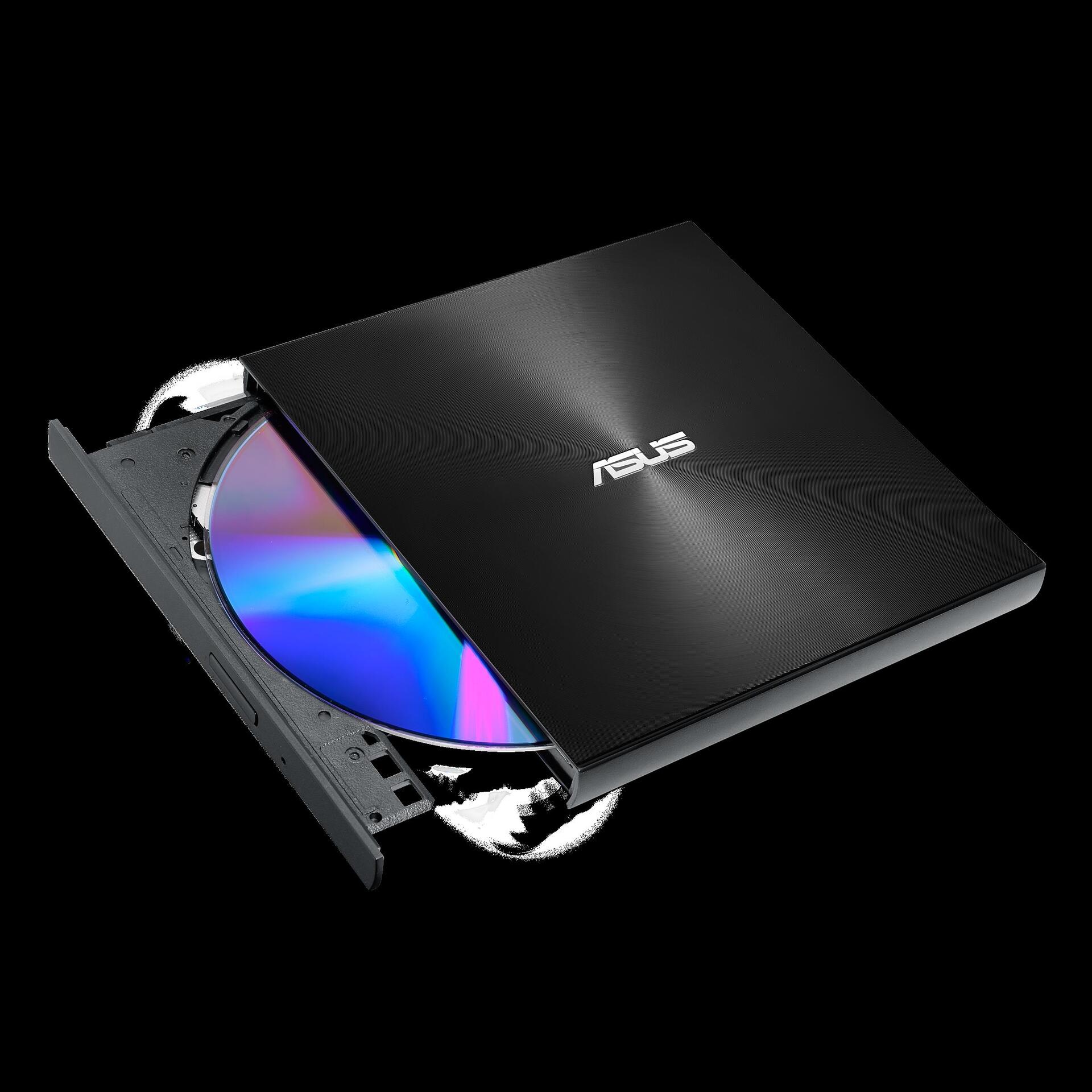 ASUS ZenDrive U8M SDRW-08U8M-U - Laufwerk - DVD+/-RW (+/-R DL) - 8x/8x - USB-C - extern - Schwarz (90DD0290-M29000)