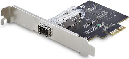 StarTech.com 1-Port GbE SFP Network Card, PCIe 2.1 x1, Intel I210-IS, 1GbE Controller, 1000BASE Copper/Fiber Optic, Single-Port Gigabit Ethernet NIC, Desktop/Server Backplanes - Windows and Linux Compatible (P011GI-NETWORK-CARD) - Netzwerkadapter - PCIe 2