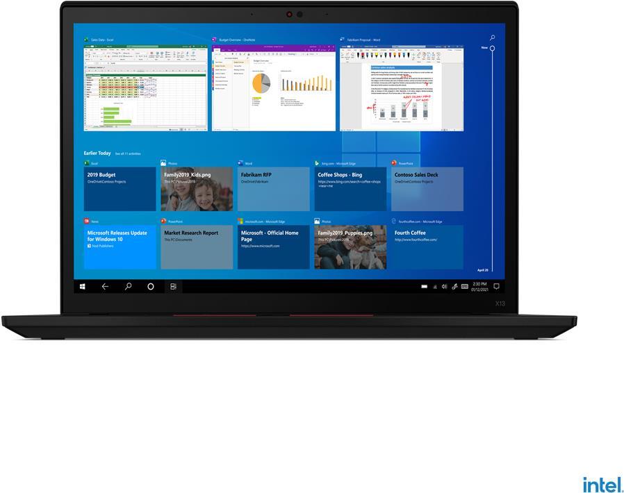 Lenovo ThinkPad X13 Gen 2 20WK - Intel Core i5 1135G7 / 2,4 GHz - Win 10 Pro 64-Bit - Intel Iris Xe Grafikkarte - 8GB RAM - 256GB SSD TCG Opal Encryption - 33,8 cm (13.3) IPS 1920 x 1200 - Wi-Fi 6 - Villi Black - kbd: Deutsch (20WK00AHGE)