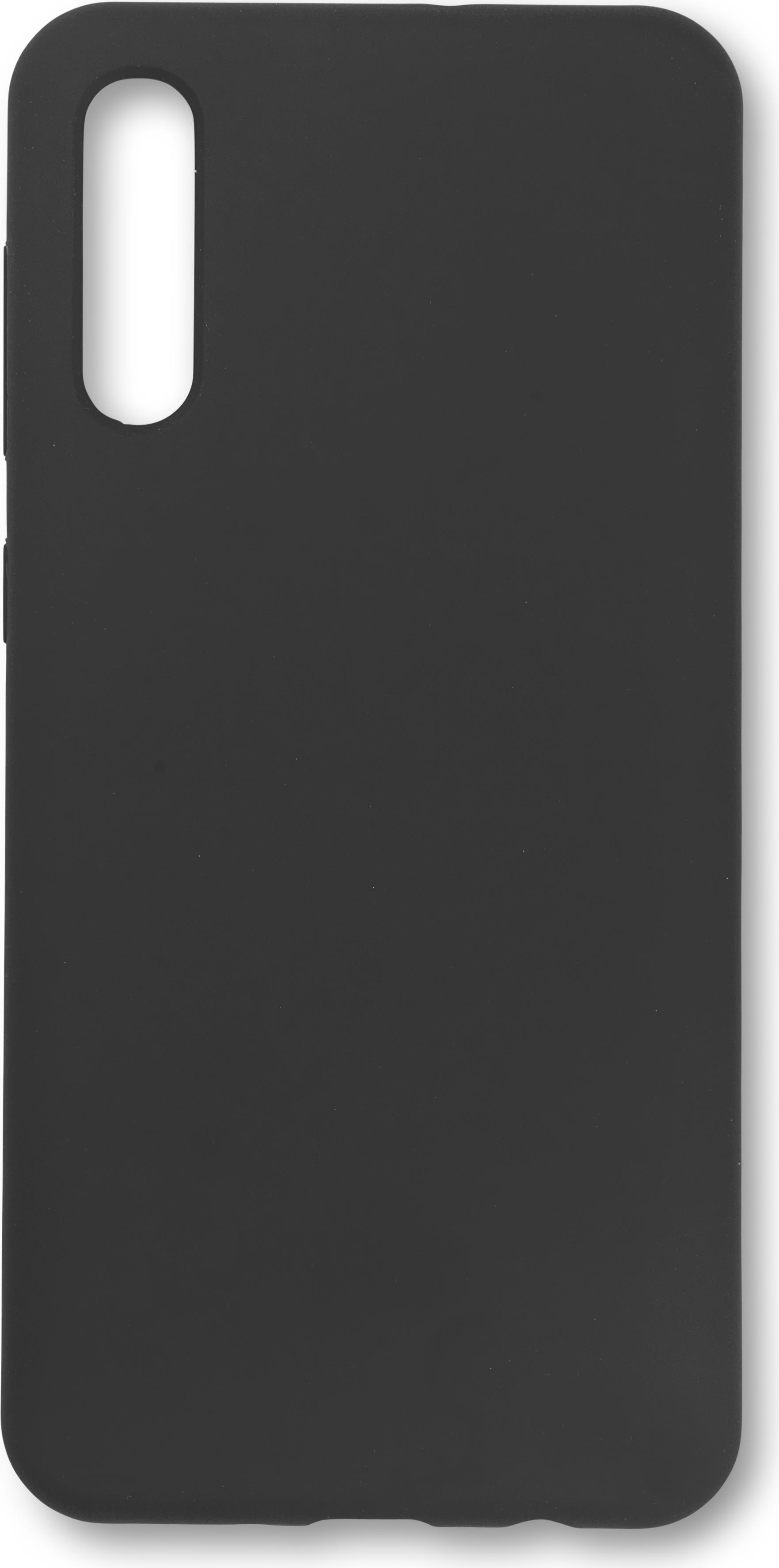 eSTUFF - Hintere Abdeckung für Mobiltelefon - Silikon - Schwarz - für Samsung Galaxy A50 (ES673143-BULK)