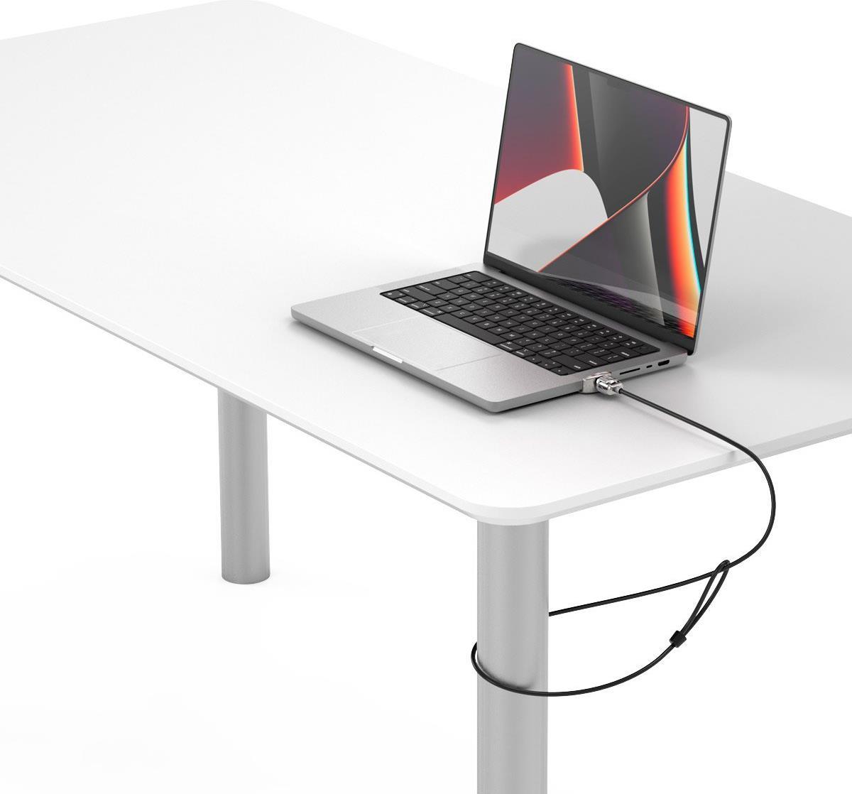 Compulocks MacBook Pro M1 35,60cm (14)  Lock Adapter With Key Lock - Sicherheitsschlossadapter - mit Schließzylinder - für Apple MacBook Pro 14 (Late 2021)