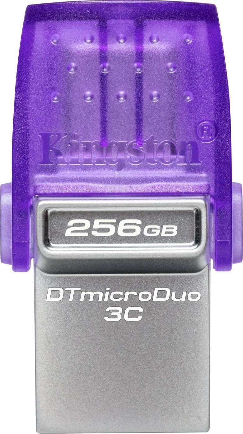 Kingston DataTraveler microDuo 3C - USB-Flash-Laufwerk - 256GB - USB 3,2 Gen 1 / USB-C (DTDUO3CG3/256GB)