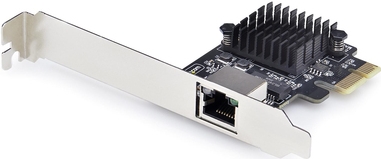 StarTech.com 1-Port 5G Gigabit PCIe Network Adapter Card, TAA Compliant - Netzwerkadapter - PCI Express 3.1 x1 Low-Profile - 5GBase-T x 1 - Schwarz - TAA-konform (PR15GR-NETWORK-CARD)