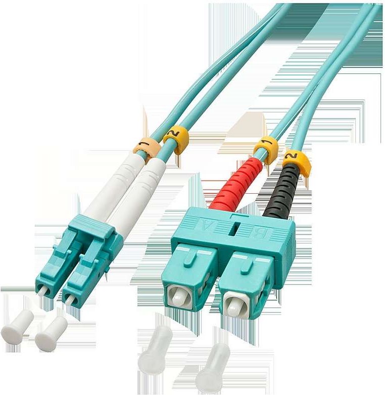 Lindy - Patch-Kabel - LC Multi-Mode (M) - SC multi-mode (M) - 20,0m - Glasfaser - 50/125 Mikrometer - OM3 - halogenfrei (46396)