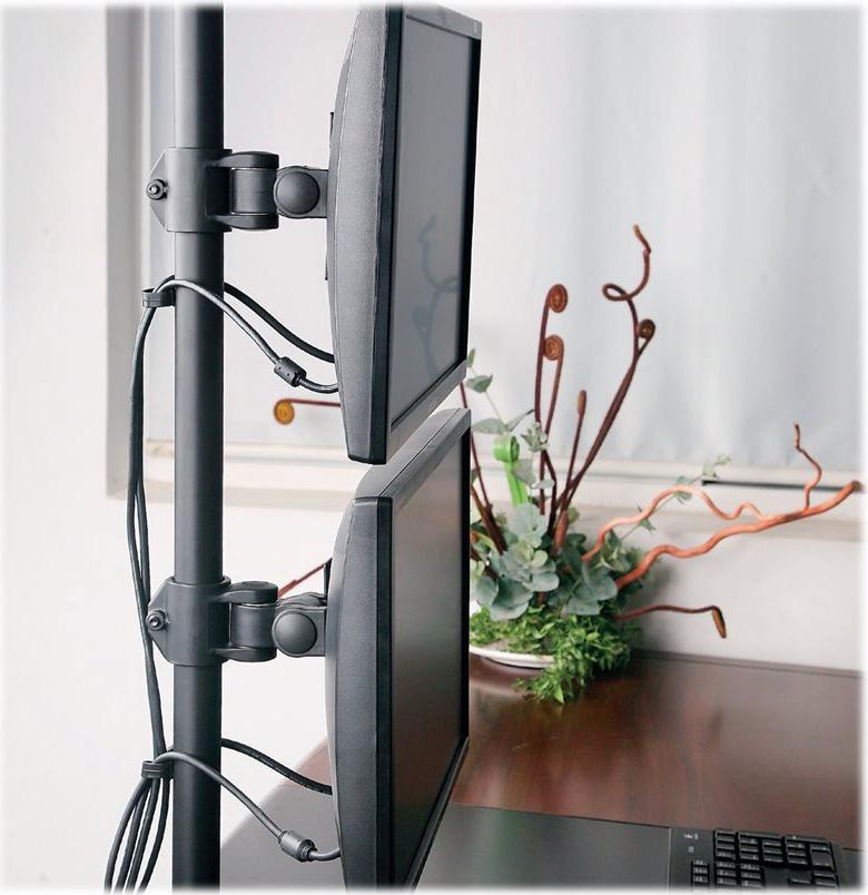 Techly ICA-LCD-350-D Flachbildschirm-Tischhalterung 68,6 cm (27) Tisch/Bank Schwarz (ICA-LCD-350-D)